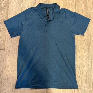 lululemon men’s metal vent tech polo 2.0 in dark blue